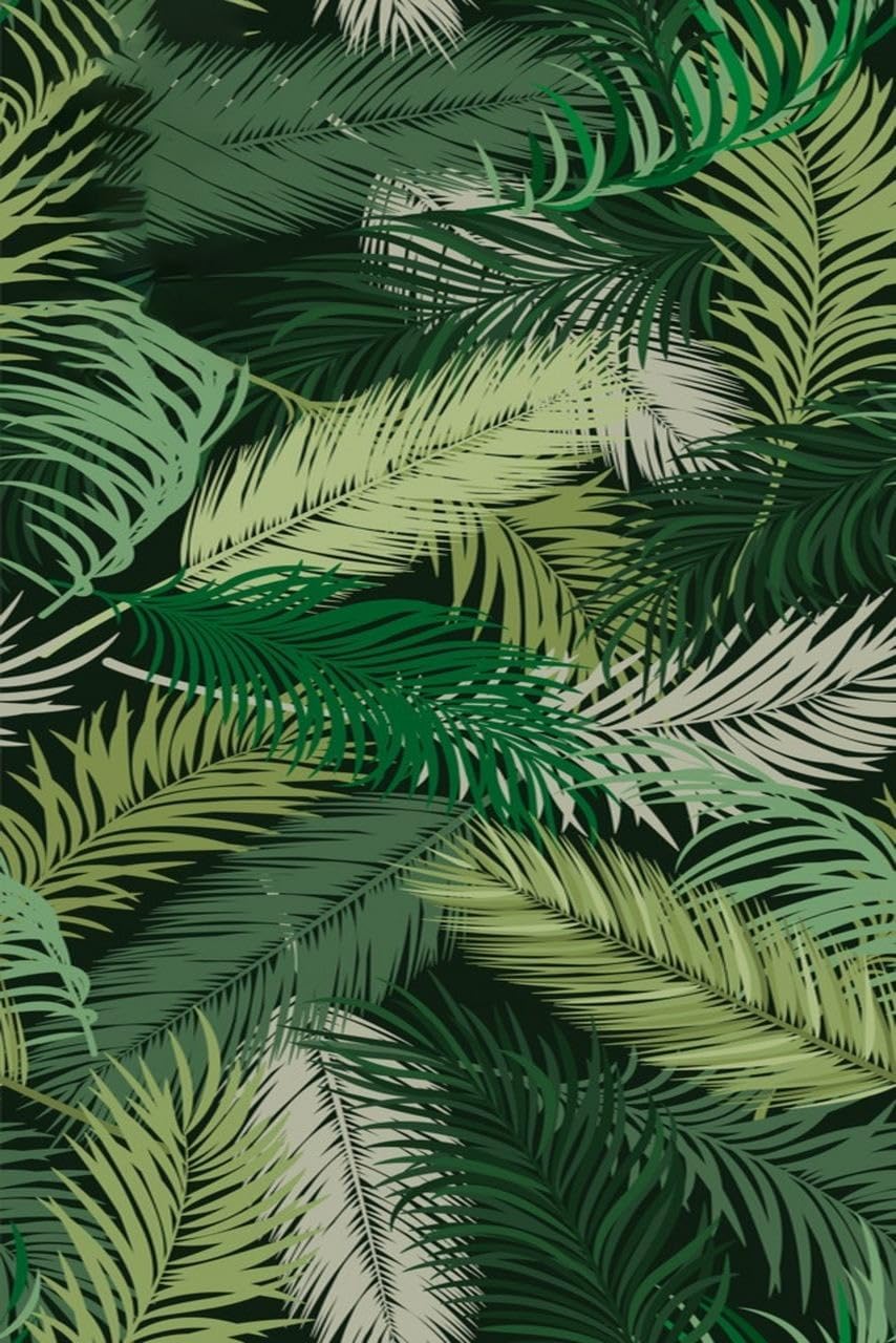 Tropical Palm Leaf Outdoor Rug