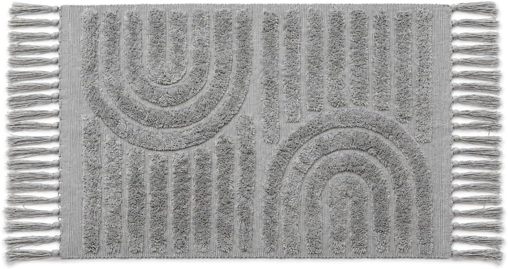 Boho Non-Slip Cotton Bath Rug