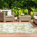 Palm Leaf Tropical Outdoor Rug