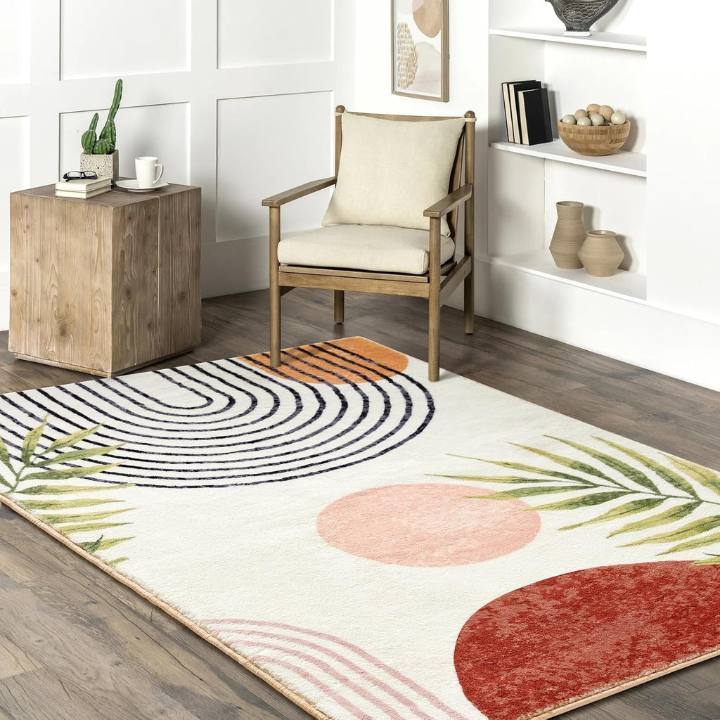 Tropical Mid Century Modern Rug