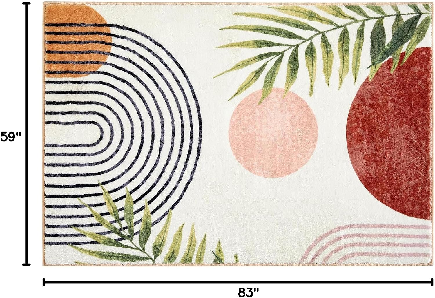 Tropical Mid Century Modern Rug