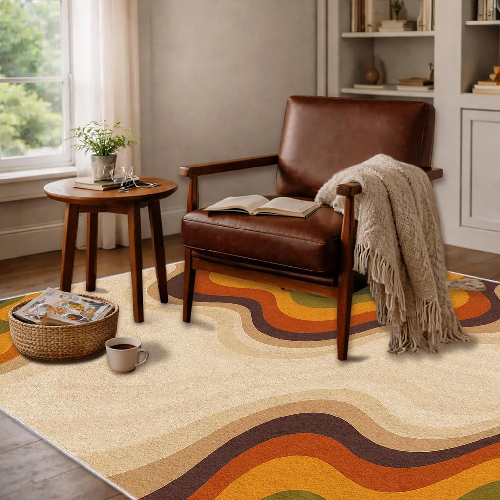Retro Wave Mid Century Area Rug
