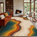 Retro Wave Mid Century Area Rug