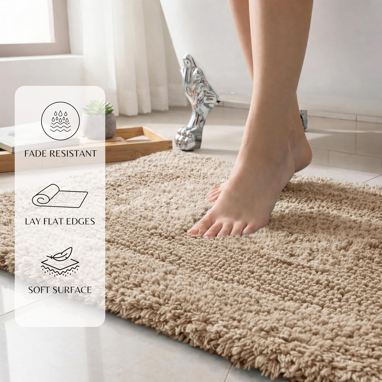 Soft Cotton Bath Rug Set