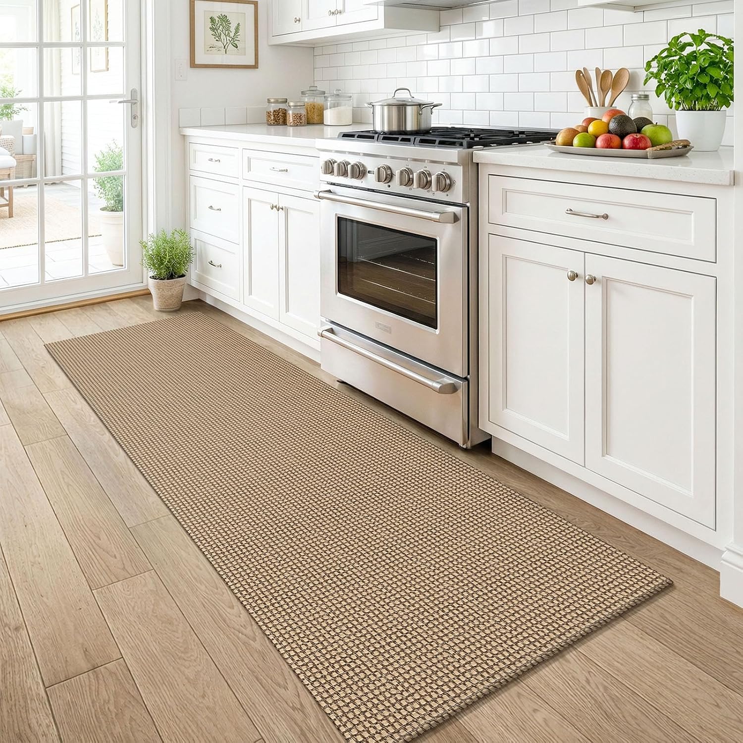 Boho Cotton Washable Non Slip Runner Rug