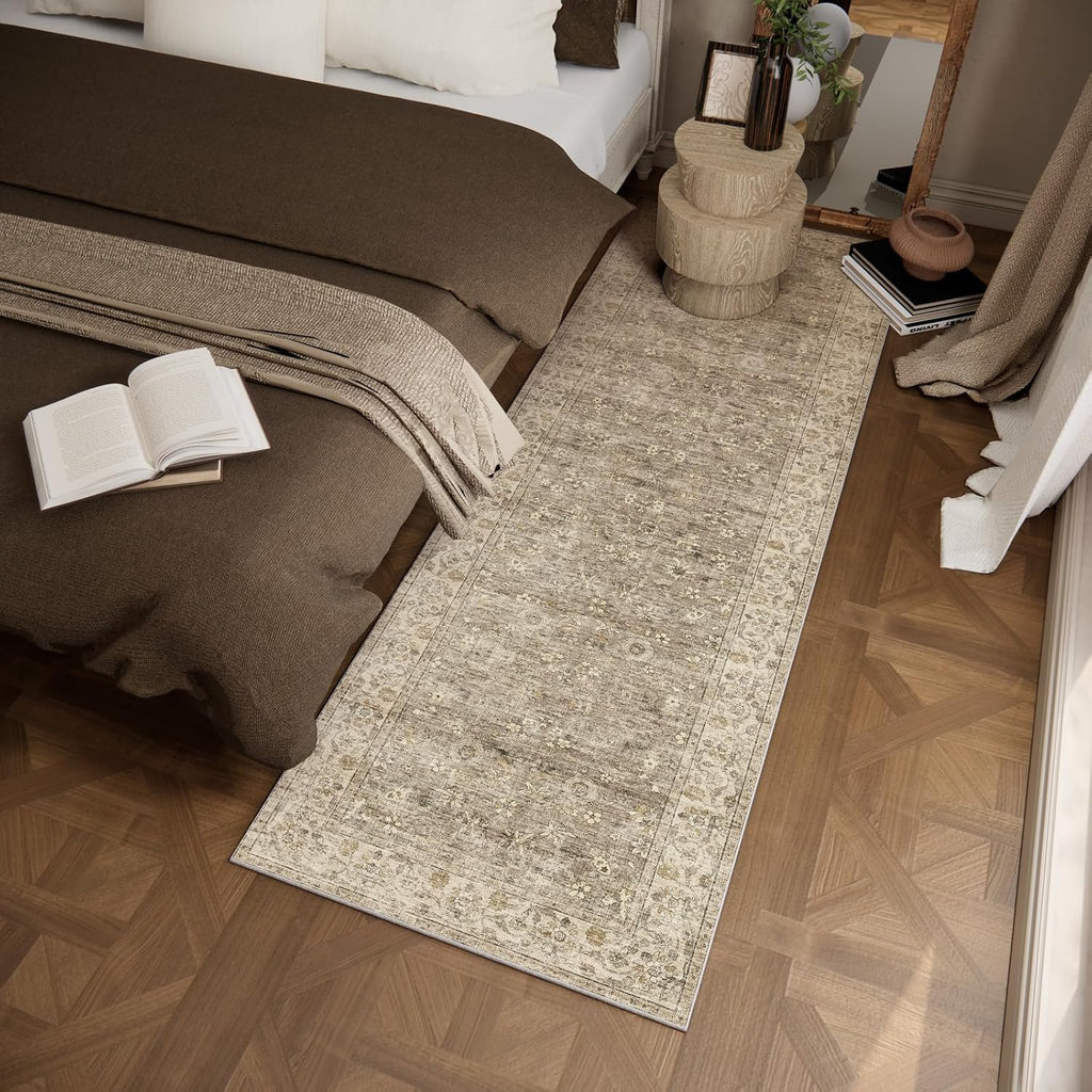 Washable Non Slip Low Pile Floor Runner Rug