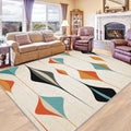 Mid Century Geometric Runner Rug