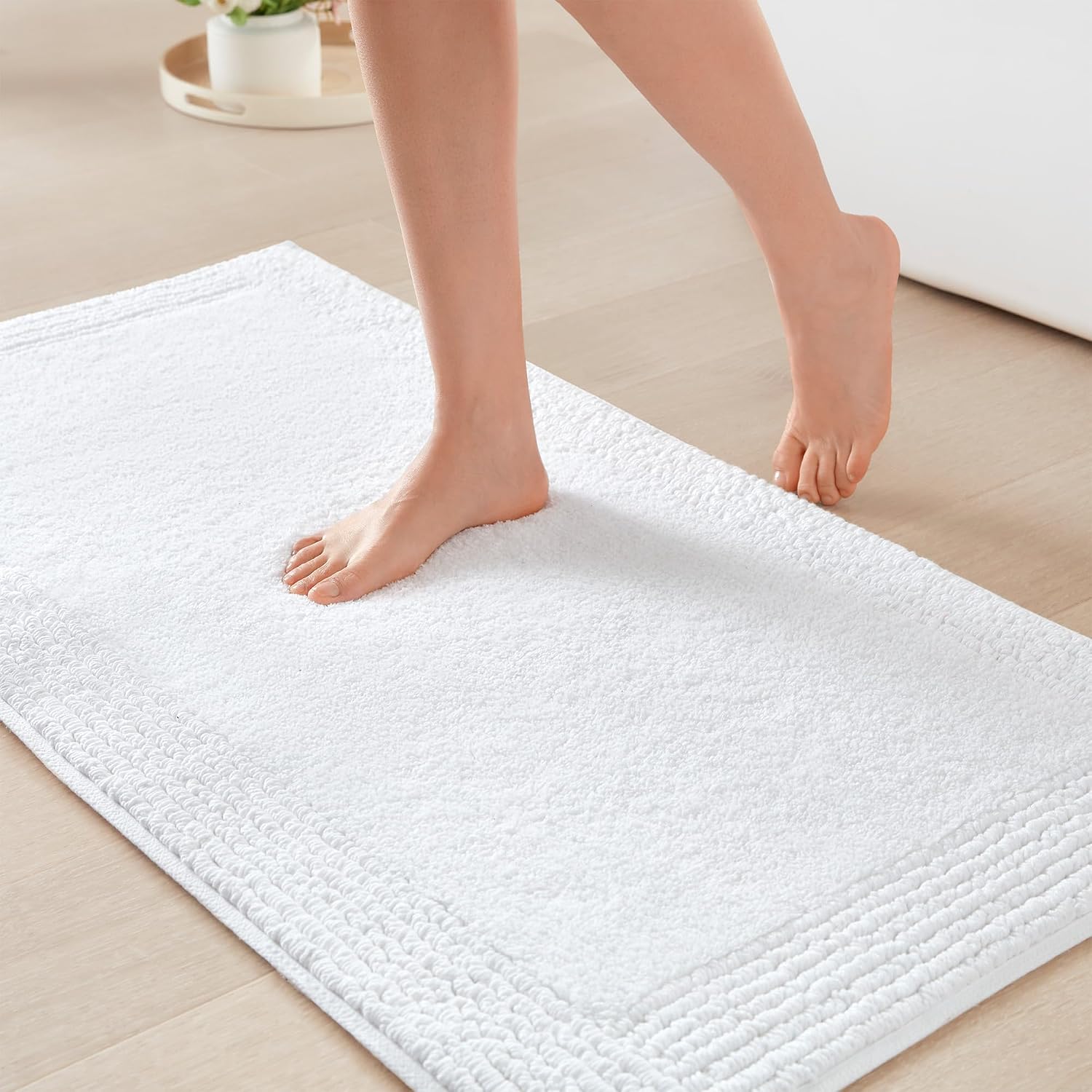 Reversible Cotton Tufted Bath Rug