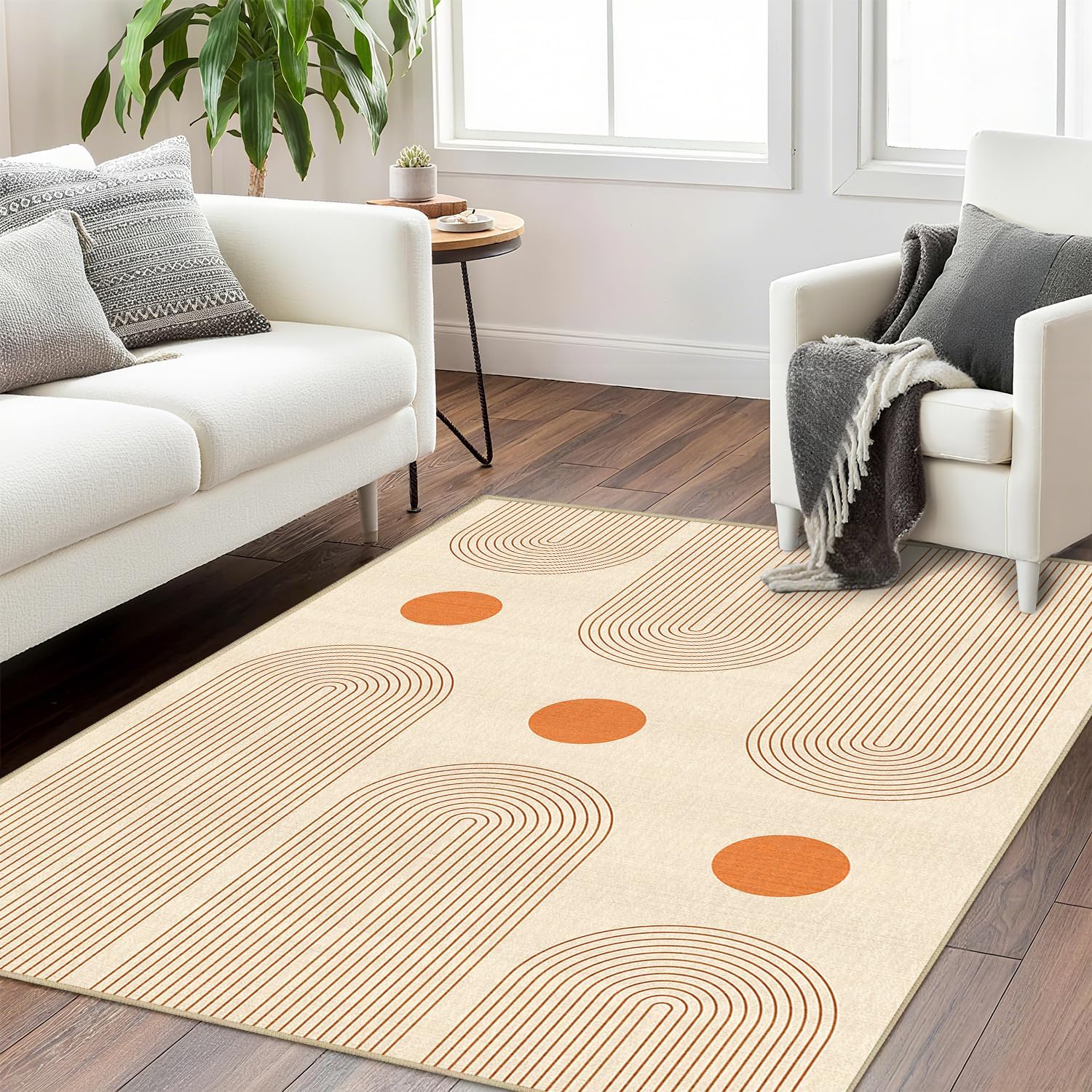 Boho Geometric Mid Century Rug