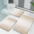 Microfiber Plush Bath Mat Set