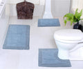 Reversible Cotton Bath Rug Set