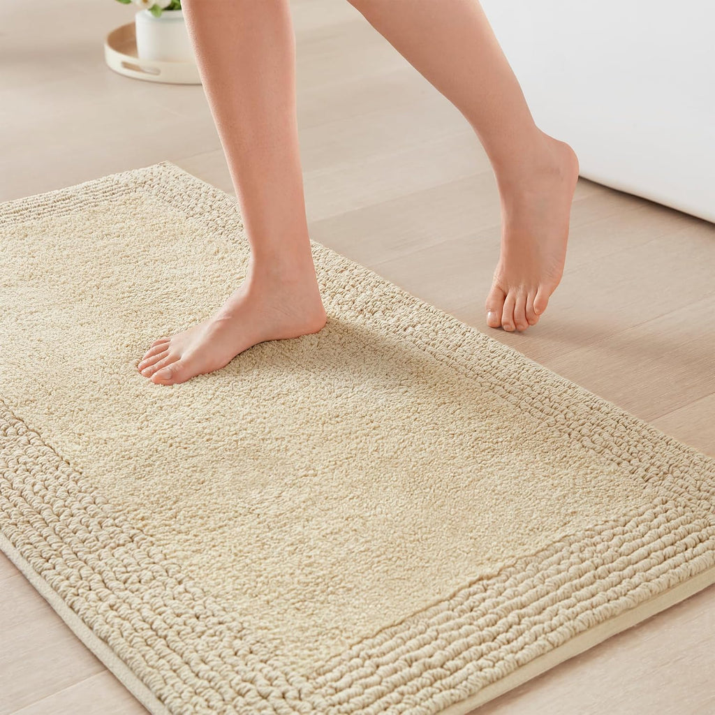 Reversible Cotton Absorbent Bath Rug