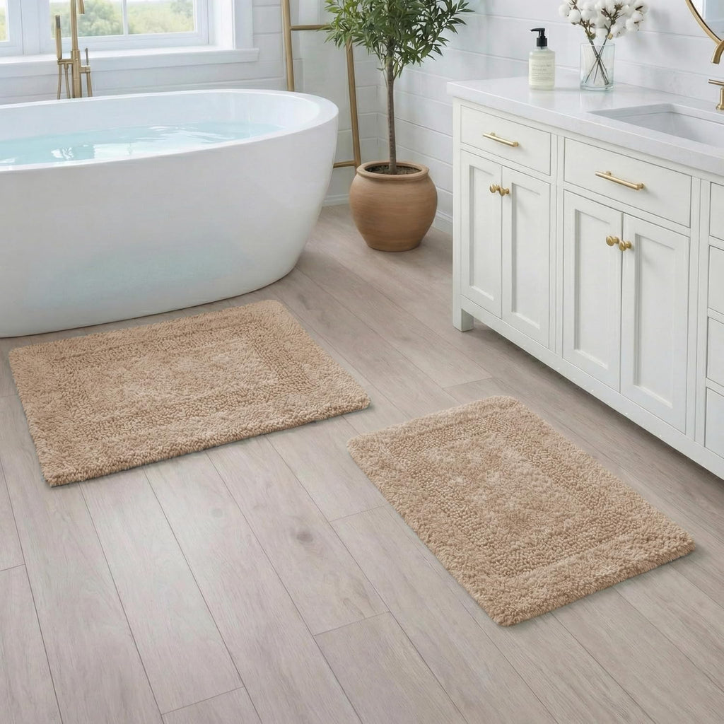 Soft Cotton Bath Rug Set