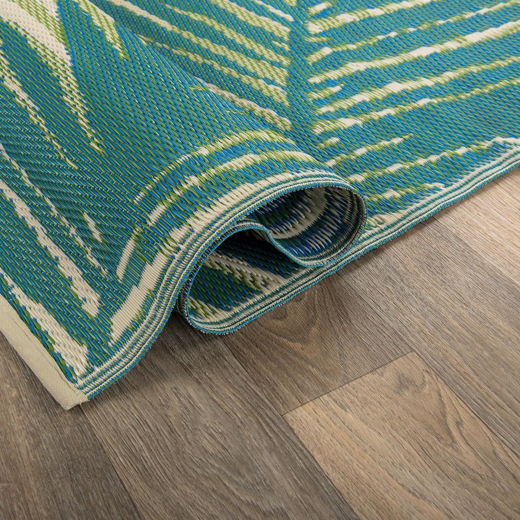 Weatherproof Floral Outdoor Rug