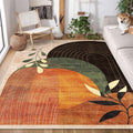 Mid Century Botanical Washable Area Rug