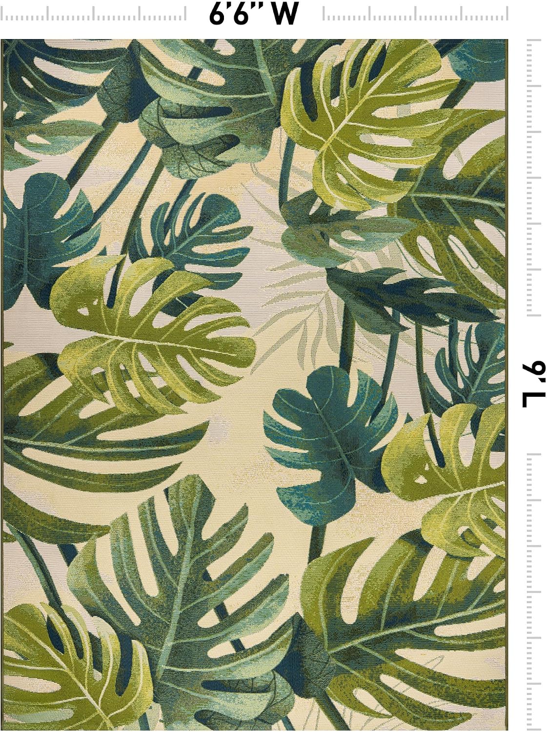 Weather Resistant Tropical Rug