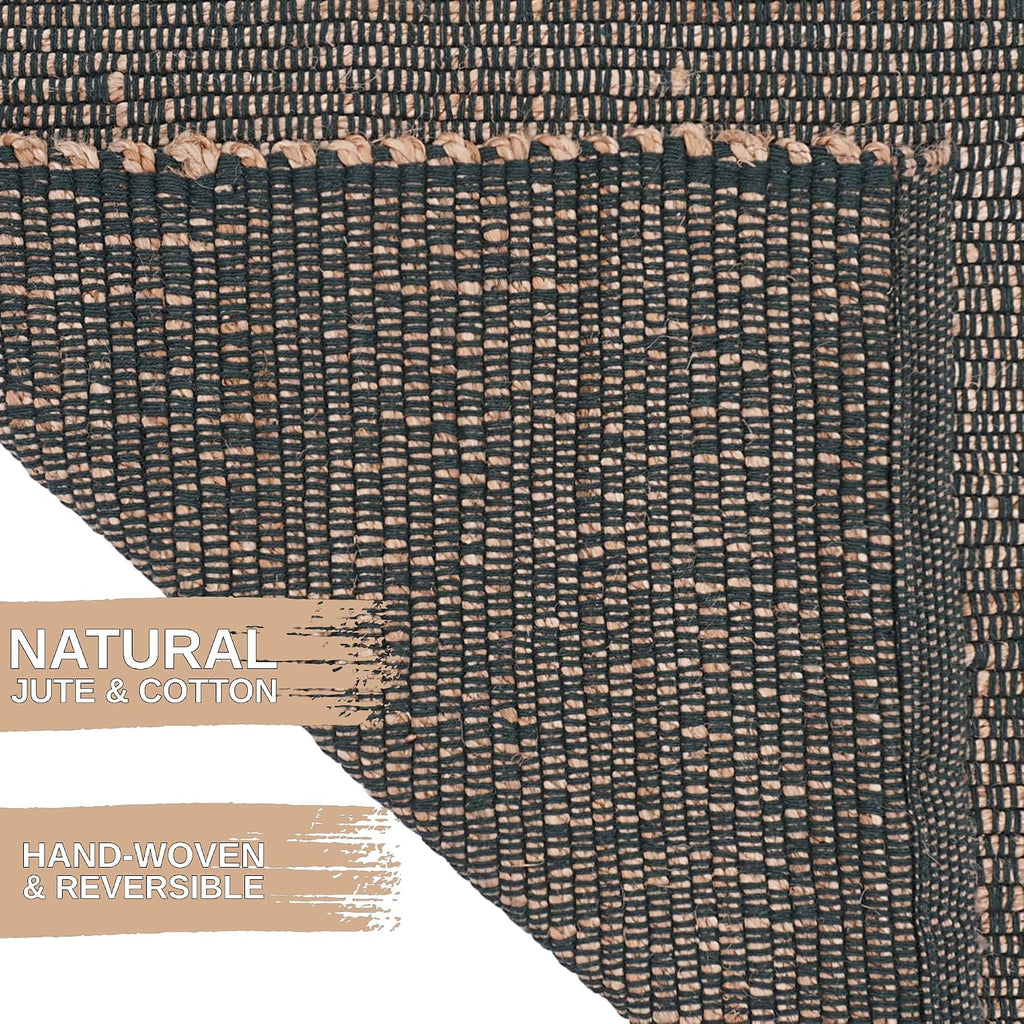 Reversible Jute Cotton Runner Rug