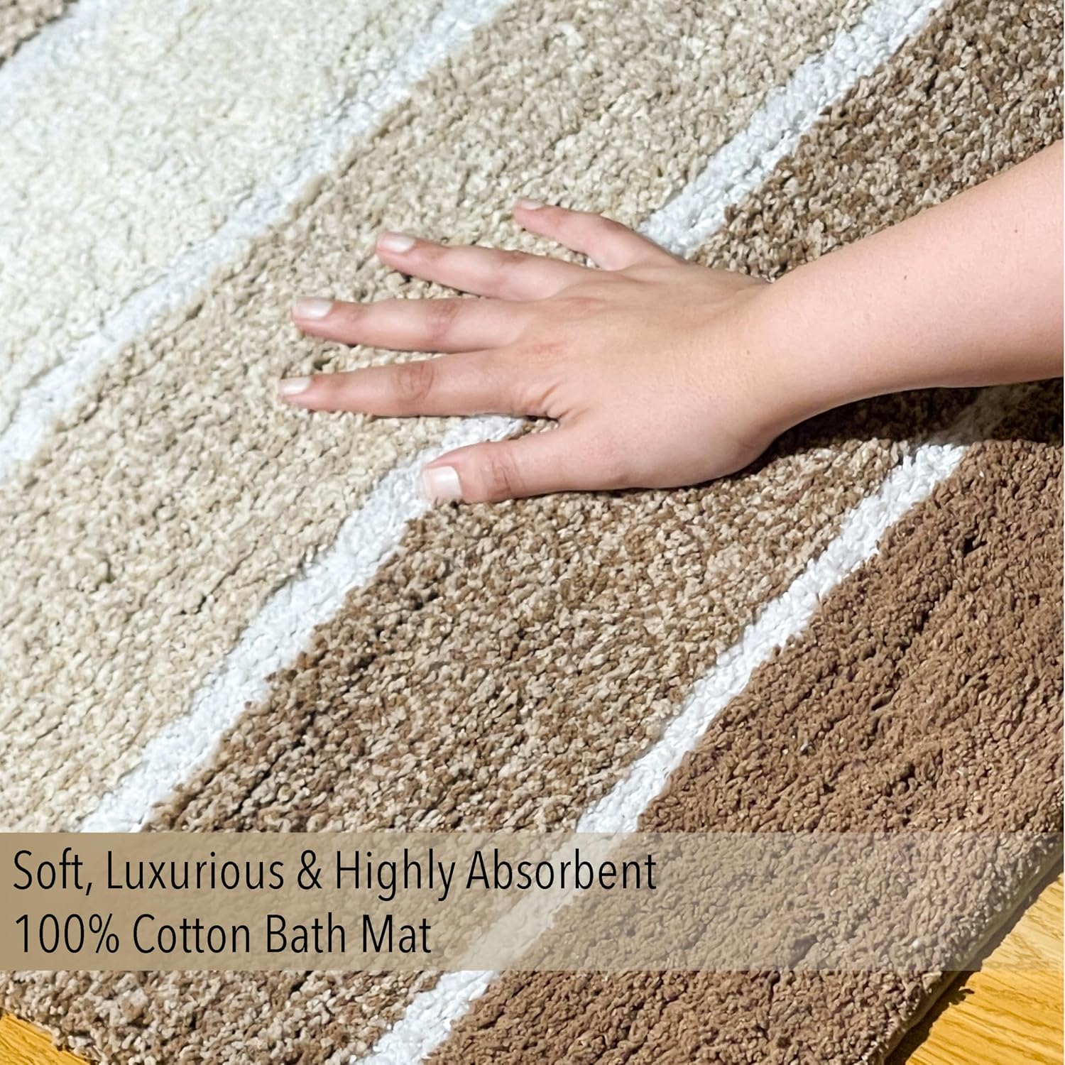 Non-Slip Absorbent Bath Mat Set