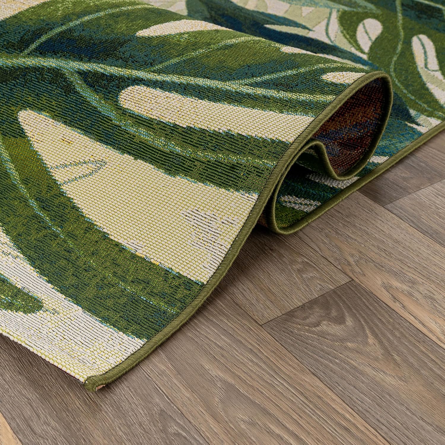 Weather Resistant Tropical Rug