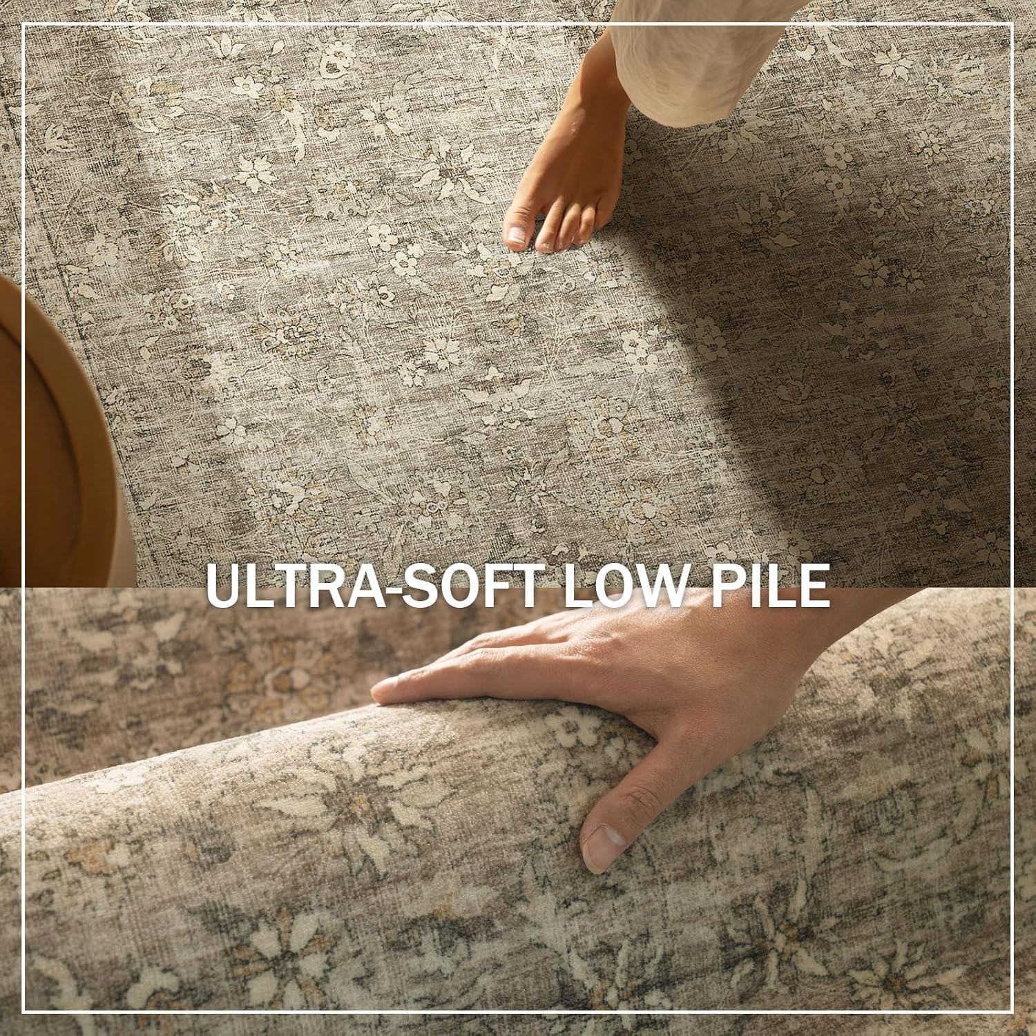 Washable Non Slip Low Pile Floor Runner Rug