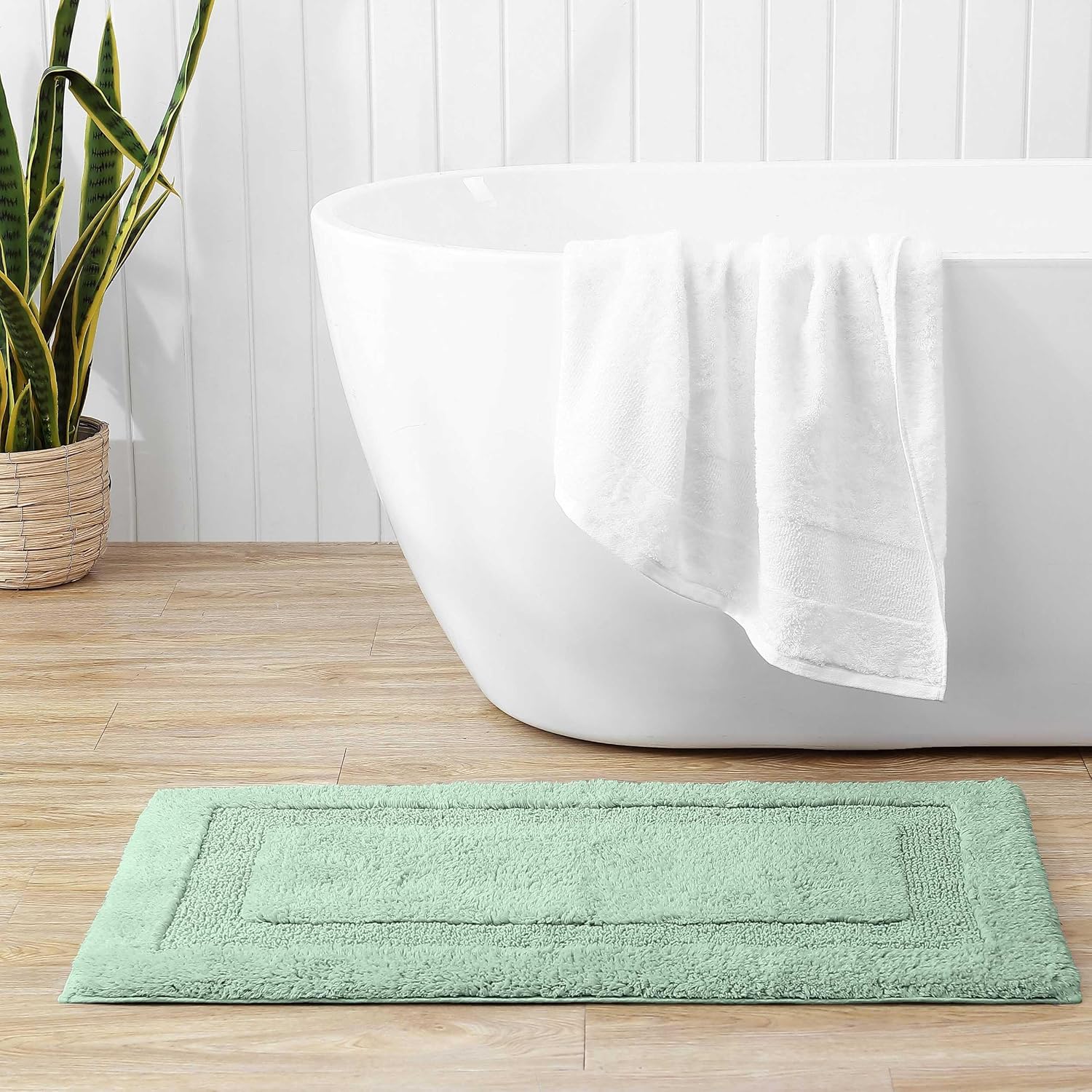 Absorbent Cotton Bath Rug Mat