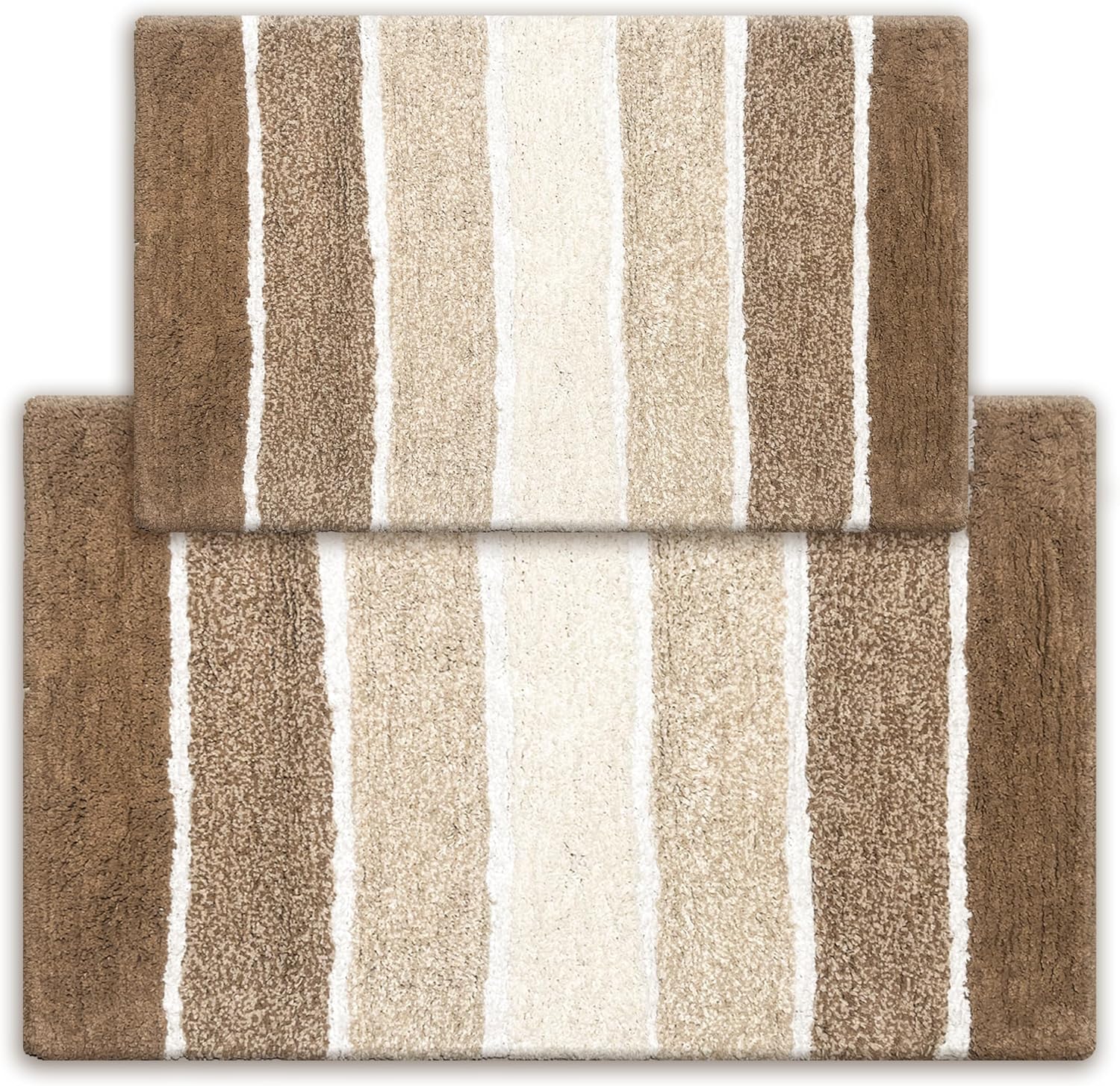 Non-Slip Absorbent Bath Mat Set
