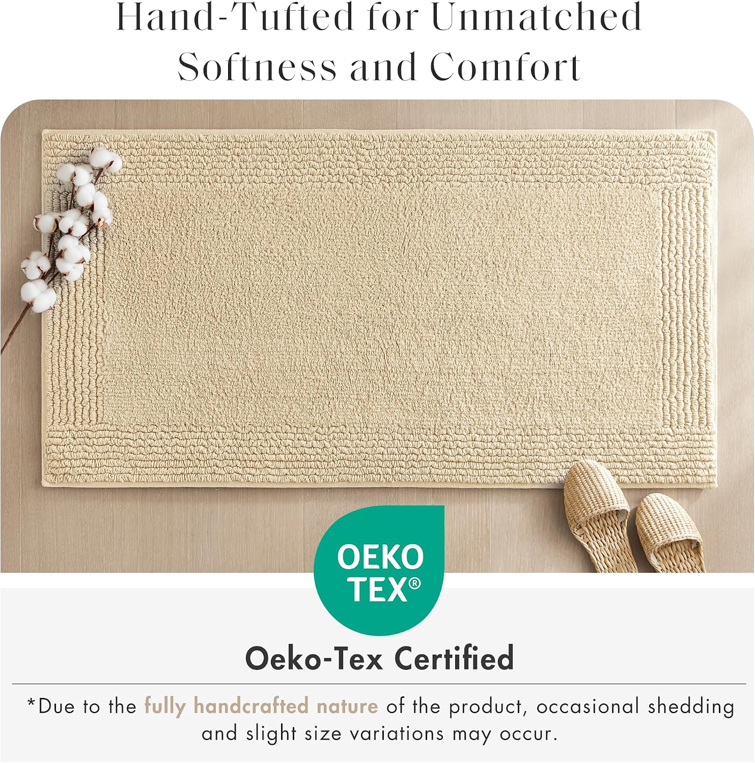 Reversible Cotton Absorbent Bath Rug