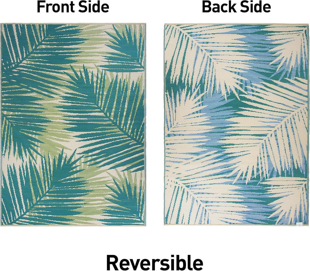 Weatherproof Floral Outdoor Rug