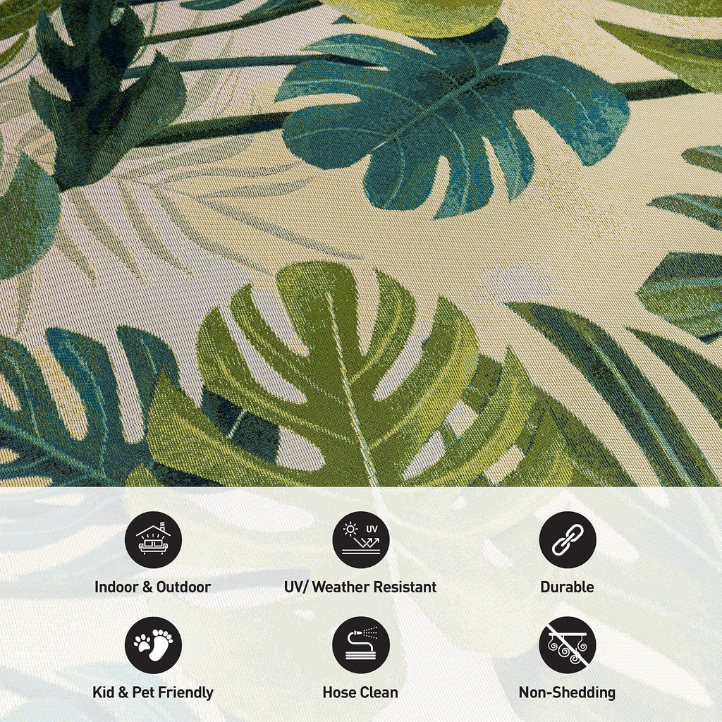 Weather Resistant Tropical Rug